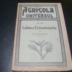 I. Vranceanu- Cultura crizantemelor - biblioteca agricola Universul - 1938