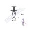CLIPS FIXARE ELEMENTE ROATA PENTRU OPEL 9.5X19.8MM NEGRU SET 5 BUC 62586