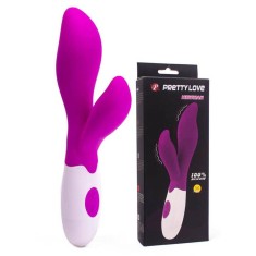 Pretty Love Newman - Vibrator iepuraș, 20 cm