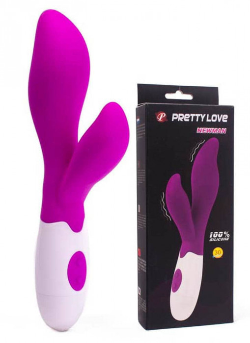 Pretty Love Newman - Vibrator iepuraș, 20 cm