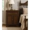 Comoda dormitor si living, VM1, Pal Melaminat, cu 2 usi, un sertar, cu elemente din MDF, Nuc