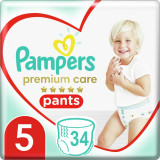 Cumpara ieftin Pampers Premium Care Pants Junior Size 5 scutece de unică folosință tip chiloțel 12-17 kg 34 buc