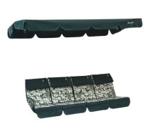 Set Perne + Acoperis IDEA pentru Balansoar de gradina, 4 persoane, lungime 200 cm, Verde foto