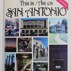 THIS IS / ASI ES SAN ANTONIO , ALBUM DE PREZENTARE , 1990, TEXT IN ENGLEZA SI SPANIOLA