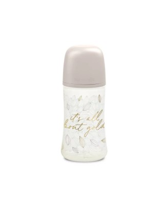 Biberon 270 ml tetină fiziologică SX Pro cu debit mediu Gri Gold Premium foto