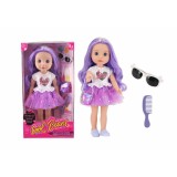 Papusa FASHION, 35 cm, mov, MomKi
