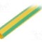 Tub termocontractant, 12mm, 1m, galben-verde, HELLERMANNTYTON - 319-01207