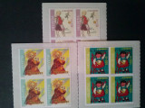 ELVETIA 2012 PRO JUVENTUTE Serie 3 timbre autoadezive, in bloc de 4 Mi.2274-76, Nestampilat