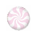 Balon Folie Rotund Candy Pastel Roz 45 cm
