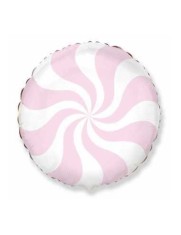 Balon Folie Rotund Candy Pastel Roz 45 cm foto