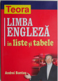 Limba engleza in liste si tabele &ndash; Andrei Bantas