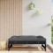Gossi taburet de gradina, 120x80 cm, negru, lemn masiv de pin