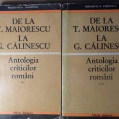 ANTOLOGIA CRITICILOR ROMANI DE LA T. MAIORESCU LA G. CALINESCU VOL.1-2-EUGEN SIMION