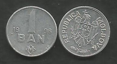 MOLDOVA 1 BAN 1996 [02] VF + / XF foto
