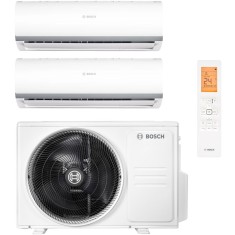 Aparat de aer conditionat multi-split Bosch Seria 2000, 9000 + 12000 BTU, unitate externa 21000 BTU, Clasa A++/A+