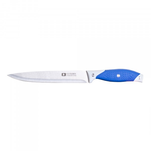 Cutit de bucatarie lungime lama 19cm albastru Zilan 298