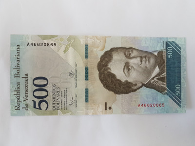 Venezuela 500 Bolivares 2016 Noua foto