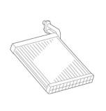 Evaporator aer conditionat Toyota YARIS, 2006-2020,Verso-S 2010-; motor 1,0/1,3/1,5/1,8 benzina; 1,4 D-4D full aluminiu brazat, 210x285x38 mm, mm, mm