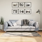 vidaXL Covor pufos &quot;PAMPLONA&quot; cu fire &icirc;nalte, bej/antracit, 80x150 cm