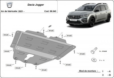 Scut motor metalic Dacia Jogger 2021-prezent foto