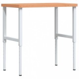 Cumpara ieftin Banc de lucru 100x60x(73-99,5) cm lemn masiv fag dreptunghiular