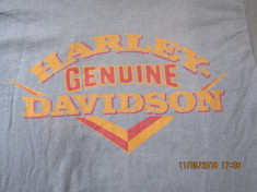 Tricou Harley Davidson Genune -USA, 100% bumbac. foto