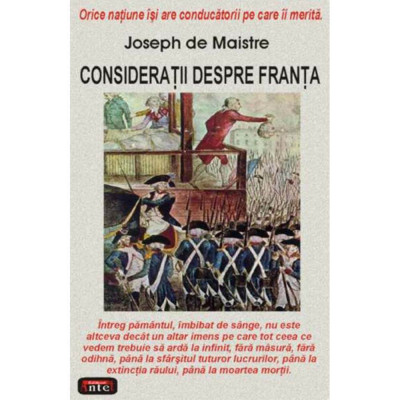 Consideratii despre Franta - Joseph de Maistre foto