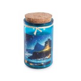 Cumpara ieftin Lumanare parfumata in borcan aroma Citronella, ceara albastra &Oslash; 5,5 cm x 9,5 H