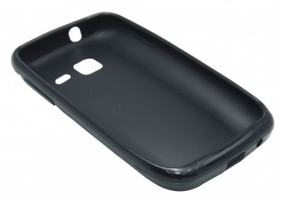 Husa silicon neagra pentru Samsung Galaxy Wave Y S5380 foto
