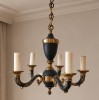 Elegant candelabru antic cu 5 brațe &icirc;n stilul francez Empire cu elemente din bronz ,piesa cu o lucrătură de o foarte mare finețe