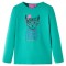 Tricou de copii cu m&acirc;neci lungi, verde aprins, 104 13580
