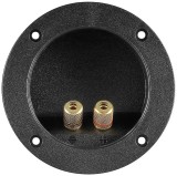 Terminal Difuzor Goobay 11663, 2 pini, Mufa Banana 4mm, 105mm, Conector Audio, Rosu/Negru