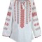 Bluza dama tip ie 124, alb/maro , marimea XL