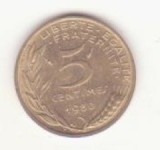 Franța 5 centimes 1998