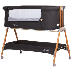 Patut co-sleeper Chipolino Sweet Dreams graphite wood