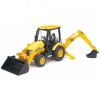 Buldoexcavator Bruder JCB Midi CX, Jucarie Baieti, Macheta Realista, Cupa Functionala, Remorca Compatibila, +3 Ani
