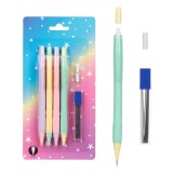 Creioane Mecanice, Model Pastel, Multicolor, 0.7 mm, Set 6 Bucăți, Include Radieră și Mine, Oem