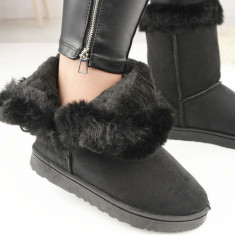 Cizme Tip Ugg De Dama 2343 Negre