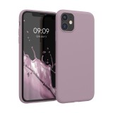 Husa kwmobile pentru Apple iPhone 11, Silicon, Mov, 49787.236, Carcasa