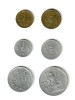 SV * Romania - LOT COMPLET MONEDE RPR 1 LEU (Al + Cu) - 2 LEI (Al + Cu) - 5 LEI - 20 LEI 1951 +/- AUNC cu luciu monetar partial !!, Aluminiu