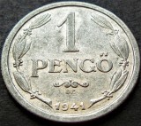 Cumpara ieftin Moneda istorica 1 PENGO - UNGARIA FASCISTA, anul 1941 *cod 2683 B, Europa, Aluminiu