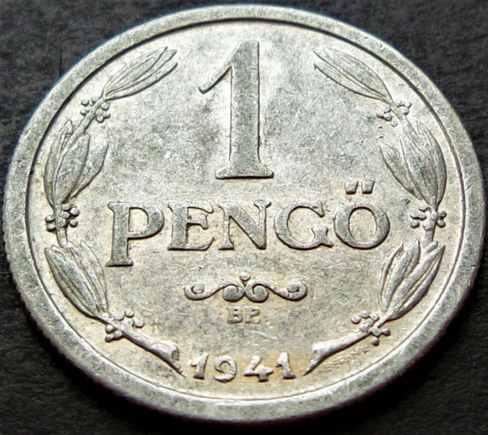 Moneda istorica 1 PENGO - UNGARIA FASCISTA, anul 1941 *cod 2002 B