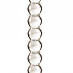 Dildo Multi Beads, Sticla Premium, Transparent, 21 cm, Passion Labs, Glass Series