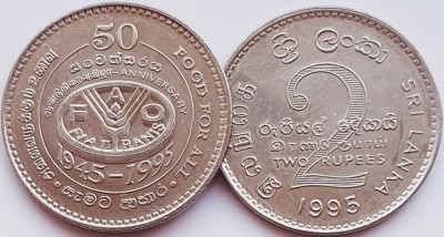 2400 Sri Lanka 2 Rupees 1995 FAO km 155 UNC foto