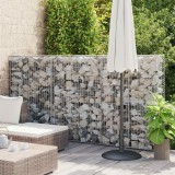 vidaXL Perete gabion cu capace, 100 x 20 x 150 cm, oțel galvanizat 143579