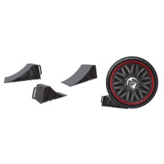 Cala Blocare Roata Neagra Plastic Cu Maner 155245 X0008 foto