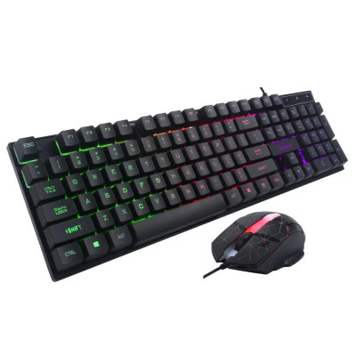 Kit tastatura si mouse gaming SPACER negru SP-GK-01 foto