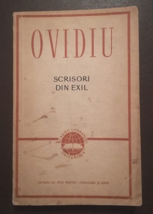 Ovidiu - Scrisori din exil (trad. Teodor Naum; 1957)