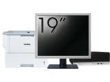 Pachet Calculator Second Hand HP ProDesk 400 G4 SFF, Intel Core i5-7500 3.40GHz, 8GB DDR4, 256GB SSD + Monitor 19&amp;quot; &amp; Imprimanta Brother HL-L6300D