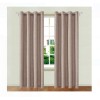 Set 2 draperii cu inele, maro, 140 x 250 cm